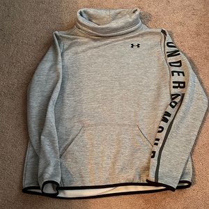 Gray UA cowl neck hoodie